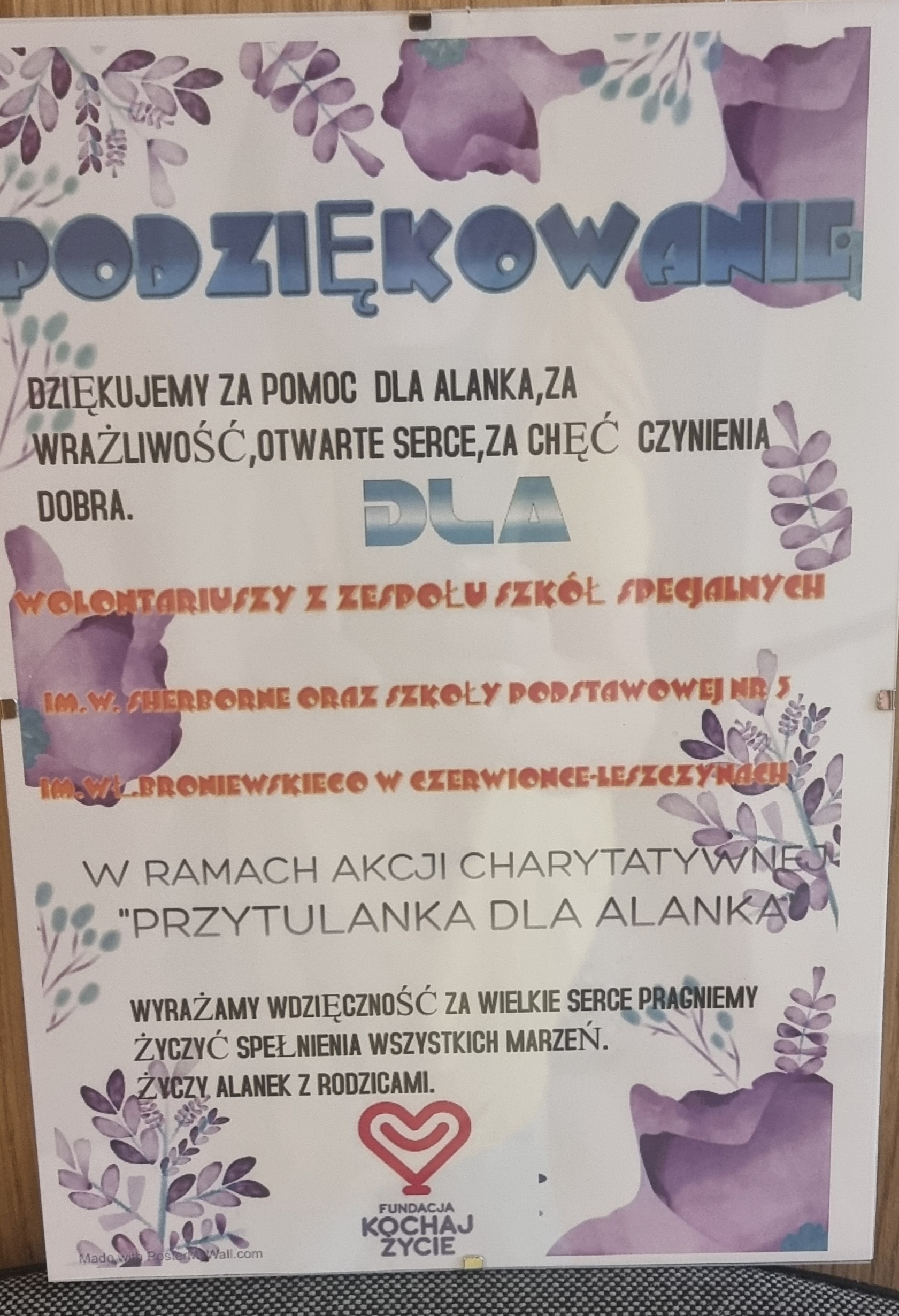 Podziękowania