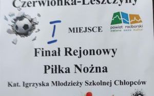 Dyplom - I miejsce Finału Rejonowego Piłki Nożnej